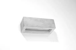 Beton Wandleuchte Up Down 30 cm eckig E27 Grau