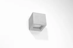 Betonlampe Wand eckig H: 12 cm klein Up Down indirekt