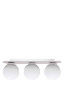 Blendarme Deckenlampe Glasschirme Weiß E27 3-flammig