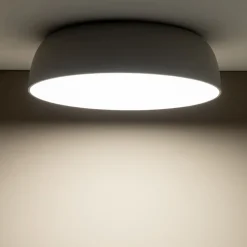 Blendarme Deckenlampe Metall E27 Ø58 cm Grau wohnlich