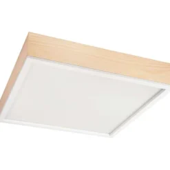 Blendarme Deckenleuchte Glas Holz Pinie E27 L:48 cm