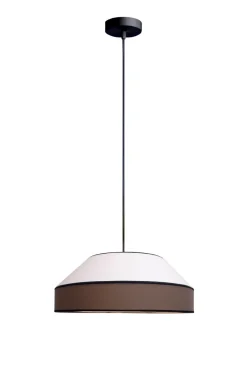 Blendarme Hängelampe Stoff Schwarz Weiß E27 Ø45 cm