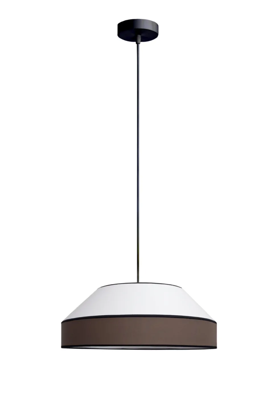 Blendarme Hängelampe Stoff Schwarz Weiß E27 Ø45 cm