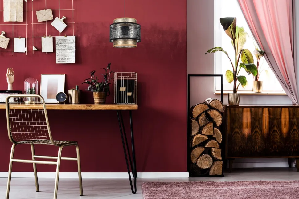 Blendarme Hängelampe Stoff Metall Schwarz Gold Ø20 cm