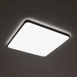 Blendarme LED Deckenlampe Schwarz Metall 3000 K B:63,5