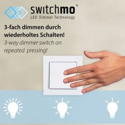 Blendarme LED Deckenlampe Grau Ø43 cm 2630 lm dimmbar