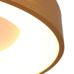 Blendarme LED Deckenlampe in Gold Weiß Ø30 cm stilvoll