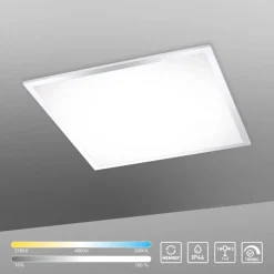 Blendarme LED Deckenlampe in Chrom L:45 cm IP44 dimmbar