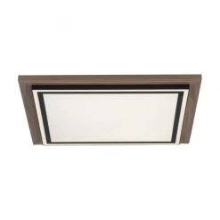 Blendarme LED Deckenleuchte dimmbar Holz B:53,4 cm 44 W