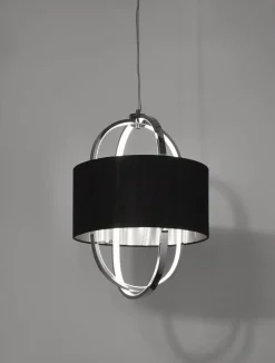 Blendarme LED Hängelampe Stoff Metall warmweiß Ø38 cm