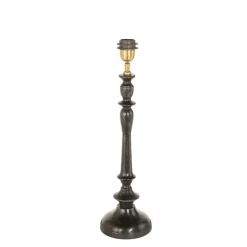 Blendarme Nachttischlampe in Schwarz Gold E27 65 cm