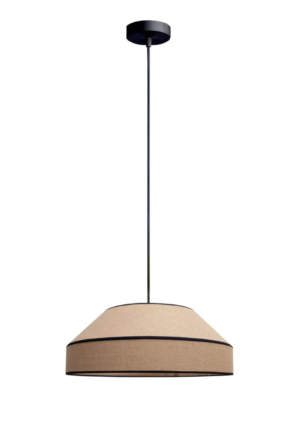 Blendarme Pendelleuchte Jute Natur E27 Ø45 cm wohnlich