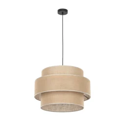 Boho Hängelampe Jute Ø 50 cm rund E27 wohnlich GREET