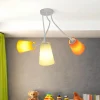 Bunte Deckenlampe 3-flmg Orange Gelb Grün flexibel
