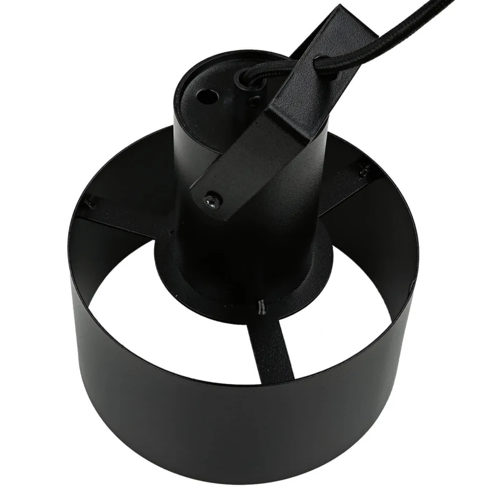 Coole Hängelampe Rif Schwarz mit Zierbügel