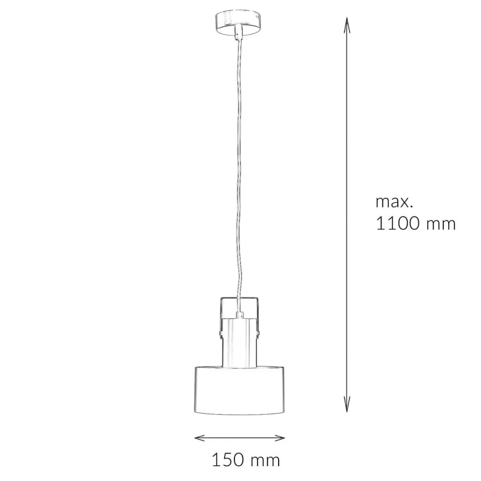 Coole Hängelampe Rif Schwarz mit Zierbügel