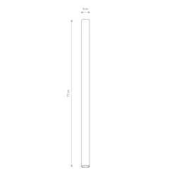 Deckenlampe Aluminium GU10 R35 Ø 4 cm Weiß schmal