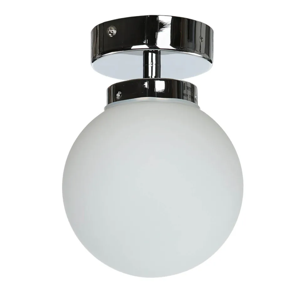 Deckenlampe Badezimmer Chrom Weiß E14