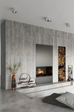 Deckenlampe Beton klein Ø 14 cm H: 9 cm GU10