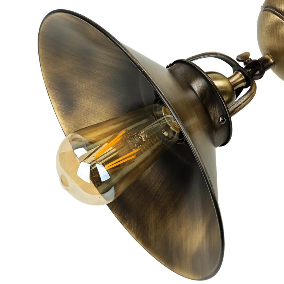 Deckenlampe Bronziert Echt-Messing Handarbeit