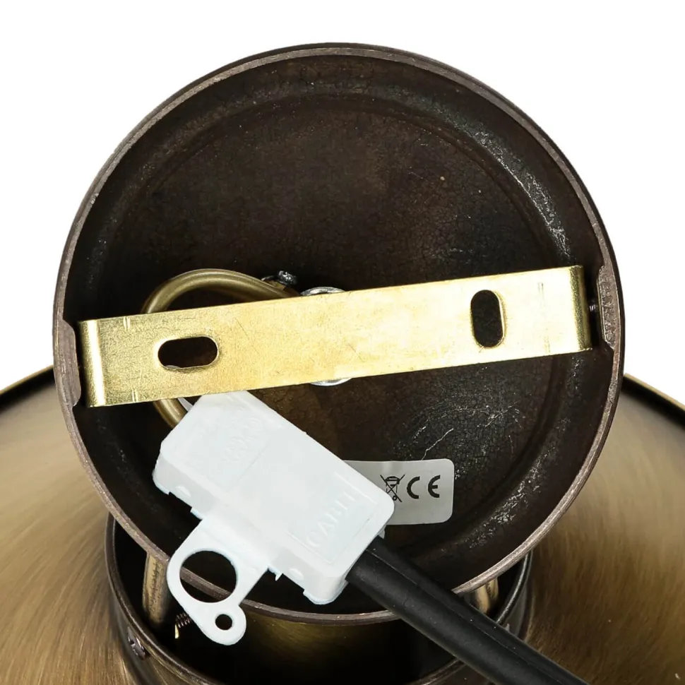 Deckenlampe Bronziert Echt-Messing Handarbeit