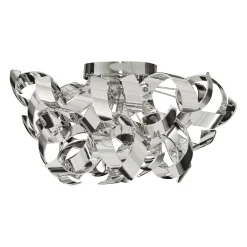 Deckenlampe Chrom Ø 45 cm H: 27 cm Metall 3x G9