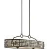 Deckenlampe Esstisch 91 cm lang in Bronze antik