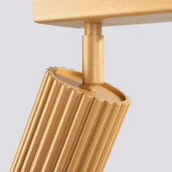 Deckenlampe 4-flammig 81 cm lang GU10 in Gold aus Aluminium