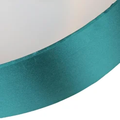 Deckenlampe 4-flammig Grün Gold Stoff dekorativ