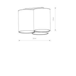 Deckenlampe 3-flammig GU10 Weiß Metall Modern EYE