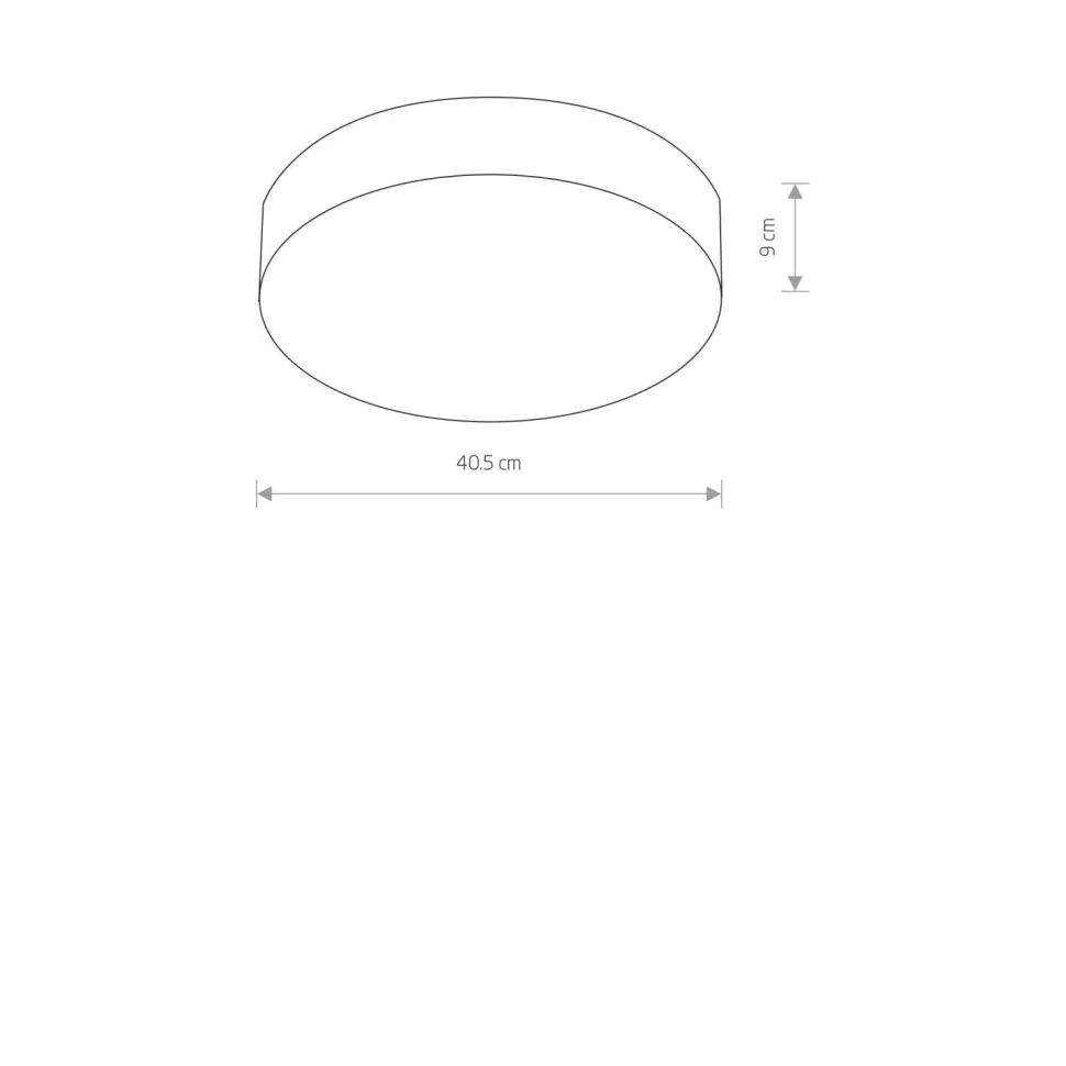 Deckenlampe 3-flammig Schwarz E14 Ø 40,5 cm rund
