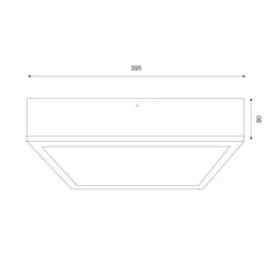 Deckenlampe Glas blendarm Holz Pinie E27 B:38,5 cm
