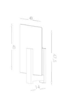 Deckenlampe Glas Holz 47,5 cm lang blendarm 2x E27
