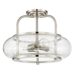 Deckenlampe Glas Metall Ø41cm innen Vintage Stil