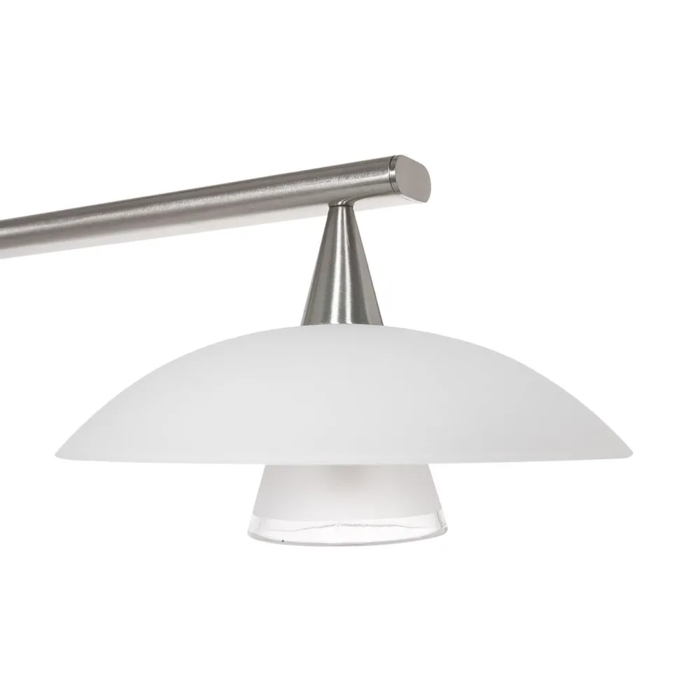 Deckenlampe Glas Metall 4-flmg 120 cm inkl. G9 blendarm