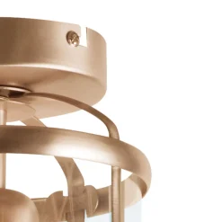 Deckenlampe Glas Metall in Bronze Ø16 cm E27 Klassisch