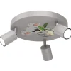 Deckenlampe Grau Ø 30 cm schwenkbar GU10 Metall Kinder
