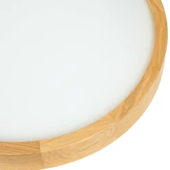 Deckenlampe groß Holz Glas Ø37cmSchlafzimmer