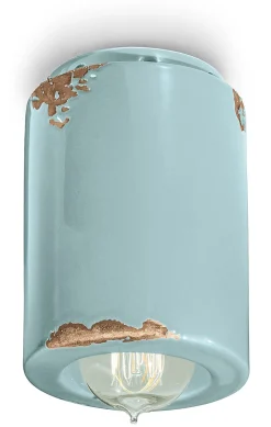 Deckenlampe Keramik D: 8,5 cm rund Aufputz E14 MAIDA