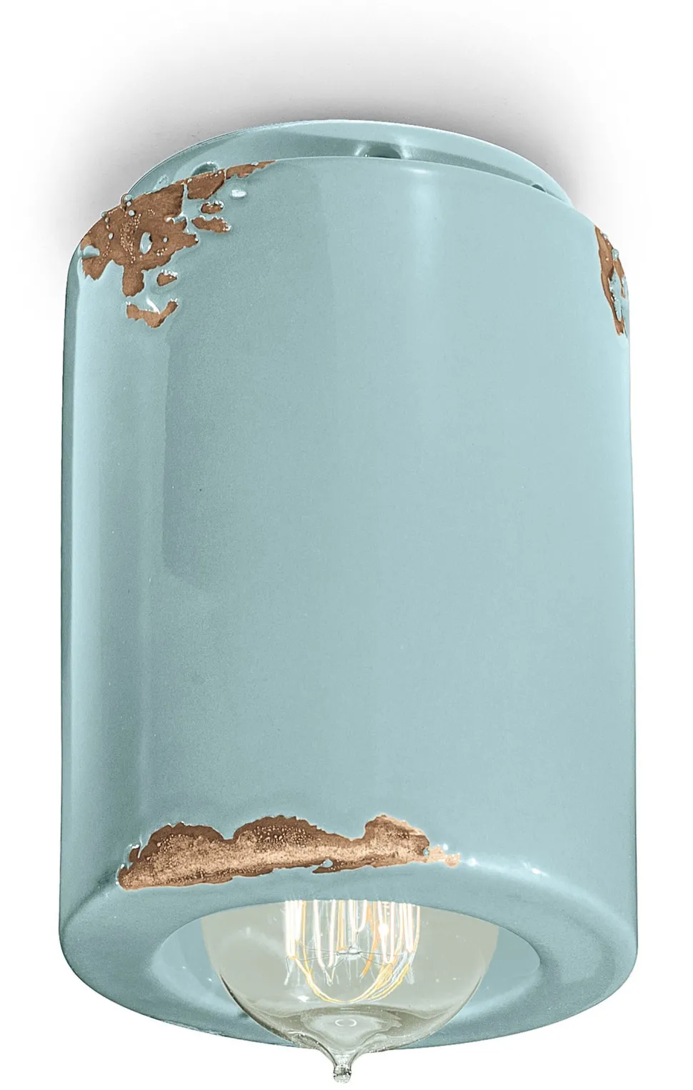 Deckenlampe Keramik D: 8,5 cm rund Aufputz E14 MAIDA