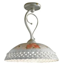 Deckenlampe Keramik E27 Ø 32 cm rund Landhaus ROSITO