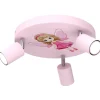 Deckenlampe Kinder Rosa Ø 30 cm schwenkbar Metall 3x GU10