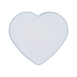 Deckenlampe Kinderzimmer Hellblau Weiß L: 42 cm Herz 2x E27