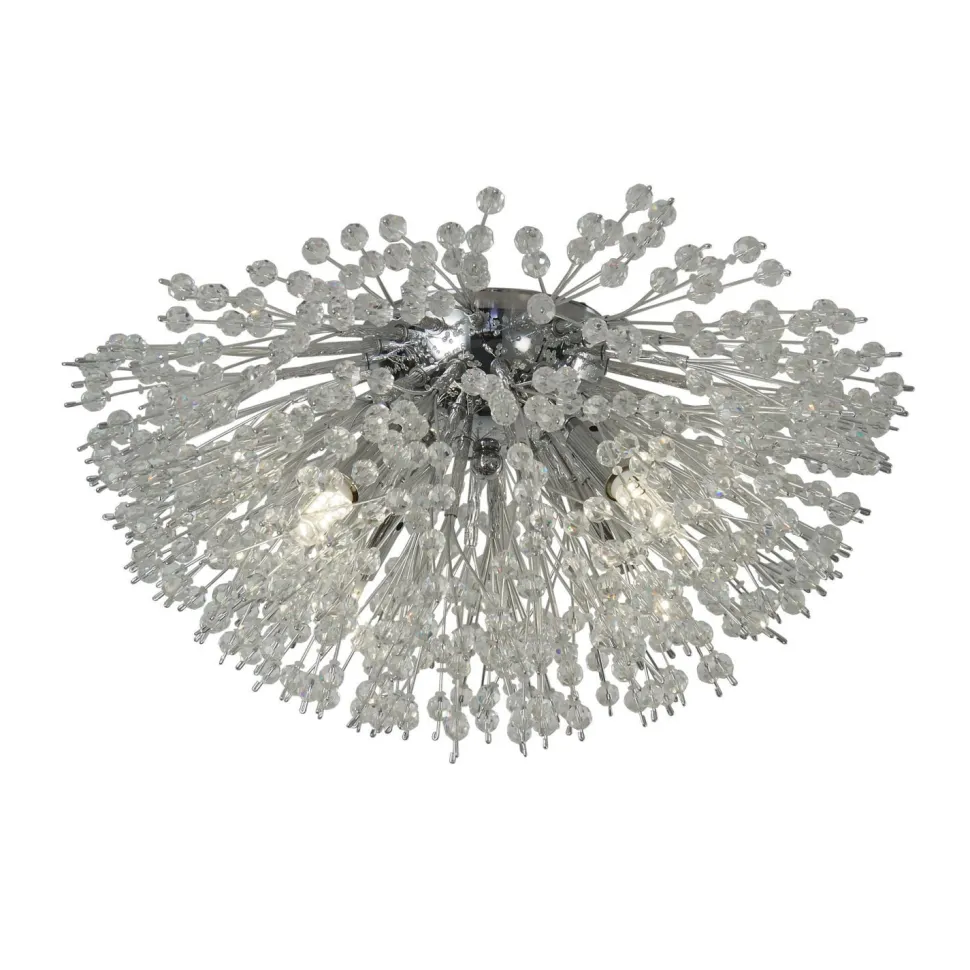 Deckenlampe Kristall Ø 39 cm 4-flammig G9 Chrom Klar