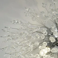 Deckenlampe Kristall Ø 39 cm 4-flammig G9 Chrom Klar