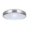 Deckenlampe LED IP44 rund D: 32,5 cm Silber Weiß 4000 K