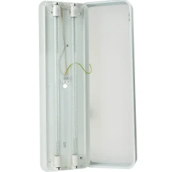 Deckenlampe LED T8 wechselbar Weiß 3000 K 1700 lm Aluminium