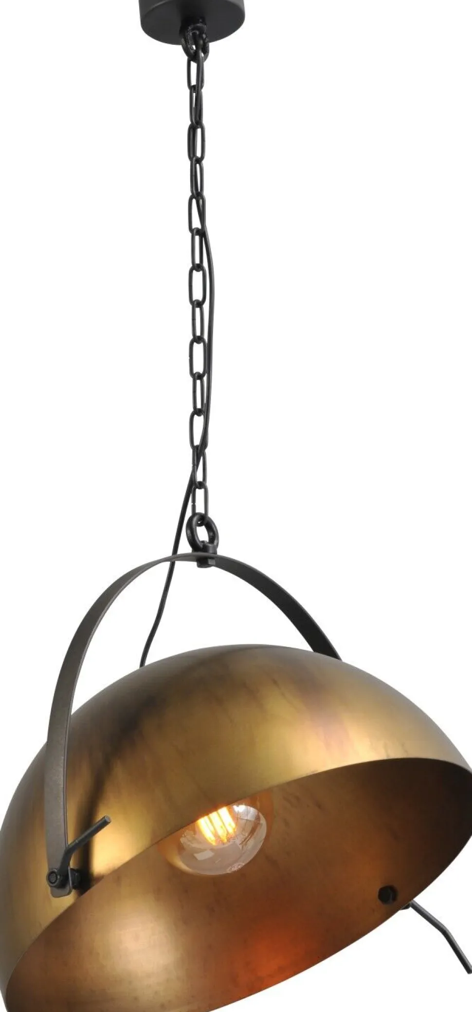 Deckenlampe Messing Antik verstellbar Ø50cm LARINO