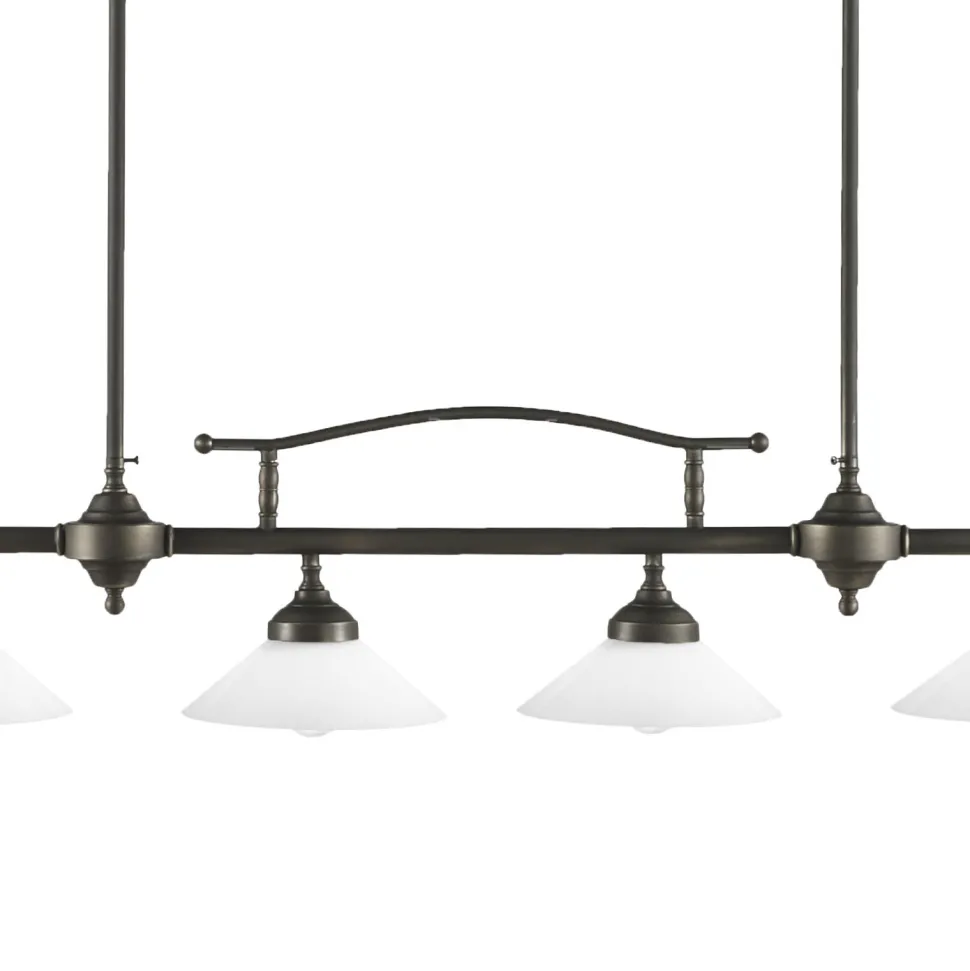Deckenlampe Messing Glas E27 B: 95 cm höhenverstellbar