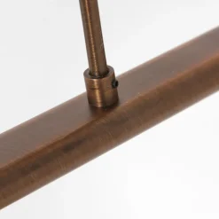 Deckenlampe Metall Glas in Bronze Creme inkl. G9 4-flmg